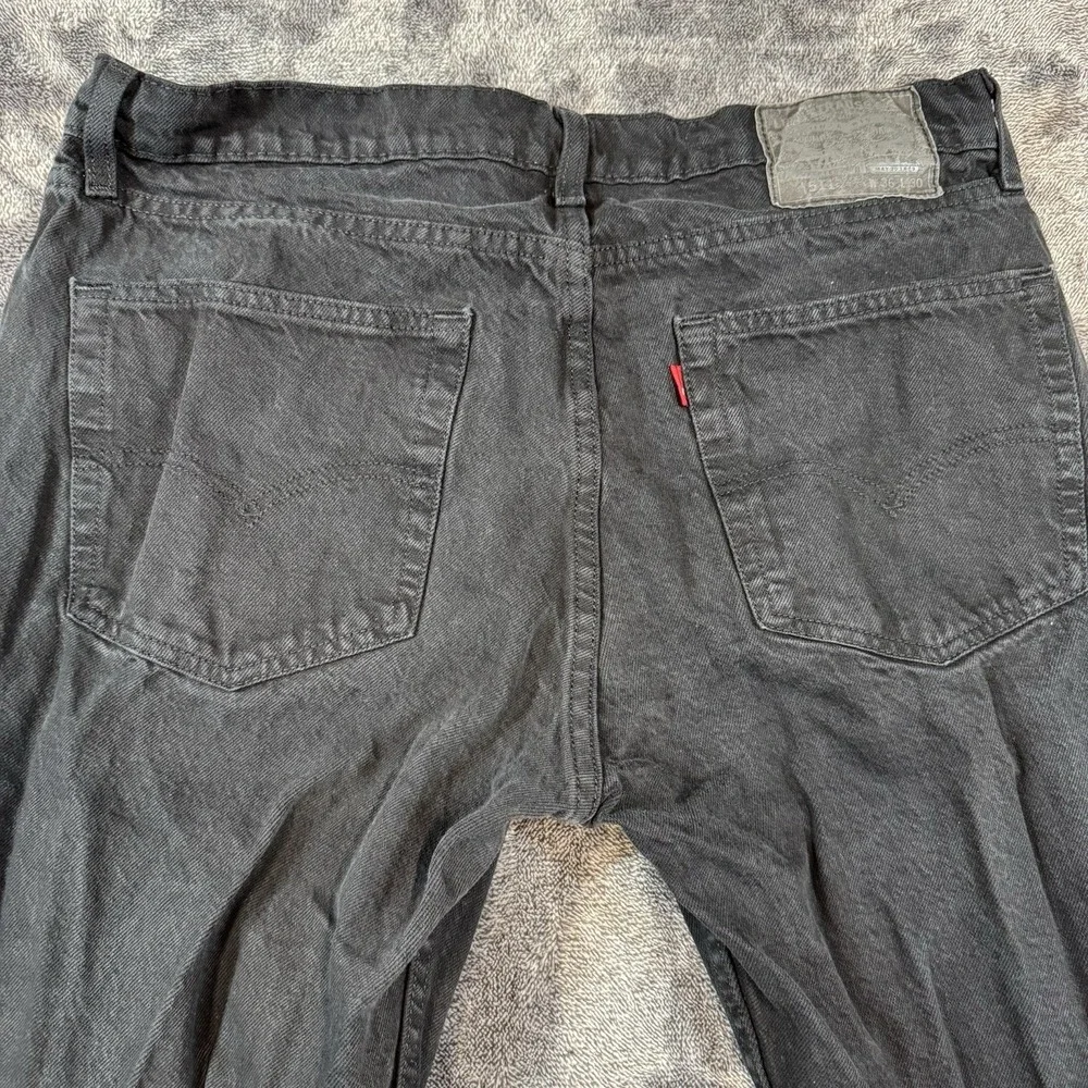 Levi's Jeans Men's 36x30 Black Denim 511 Slim Distressed